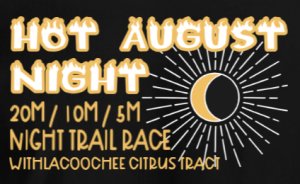 Hot August Night Trail Race Logo