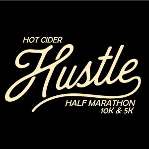 Hot Cider Hustle - Omaha Half Marathon, 10K, & 5K Logo