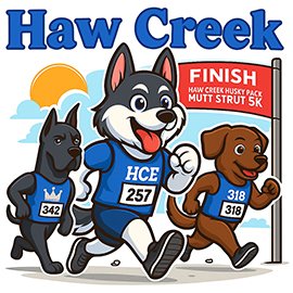 Husky Pack Mutt Strut 5K Run/Walk Logo