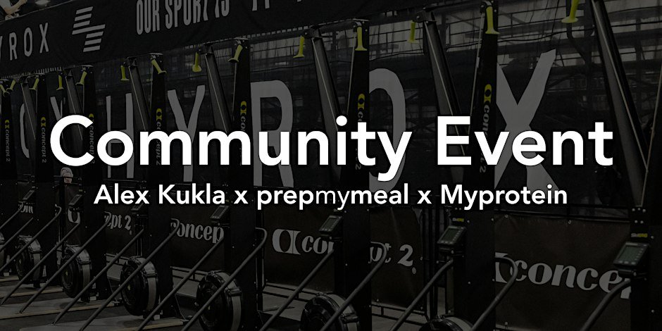 Hyrox Community Event Prepmymeal x Alex Kukla Logo