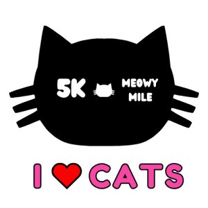 I Love Cats 5k Logo