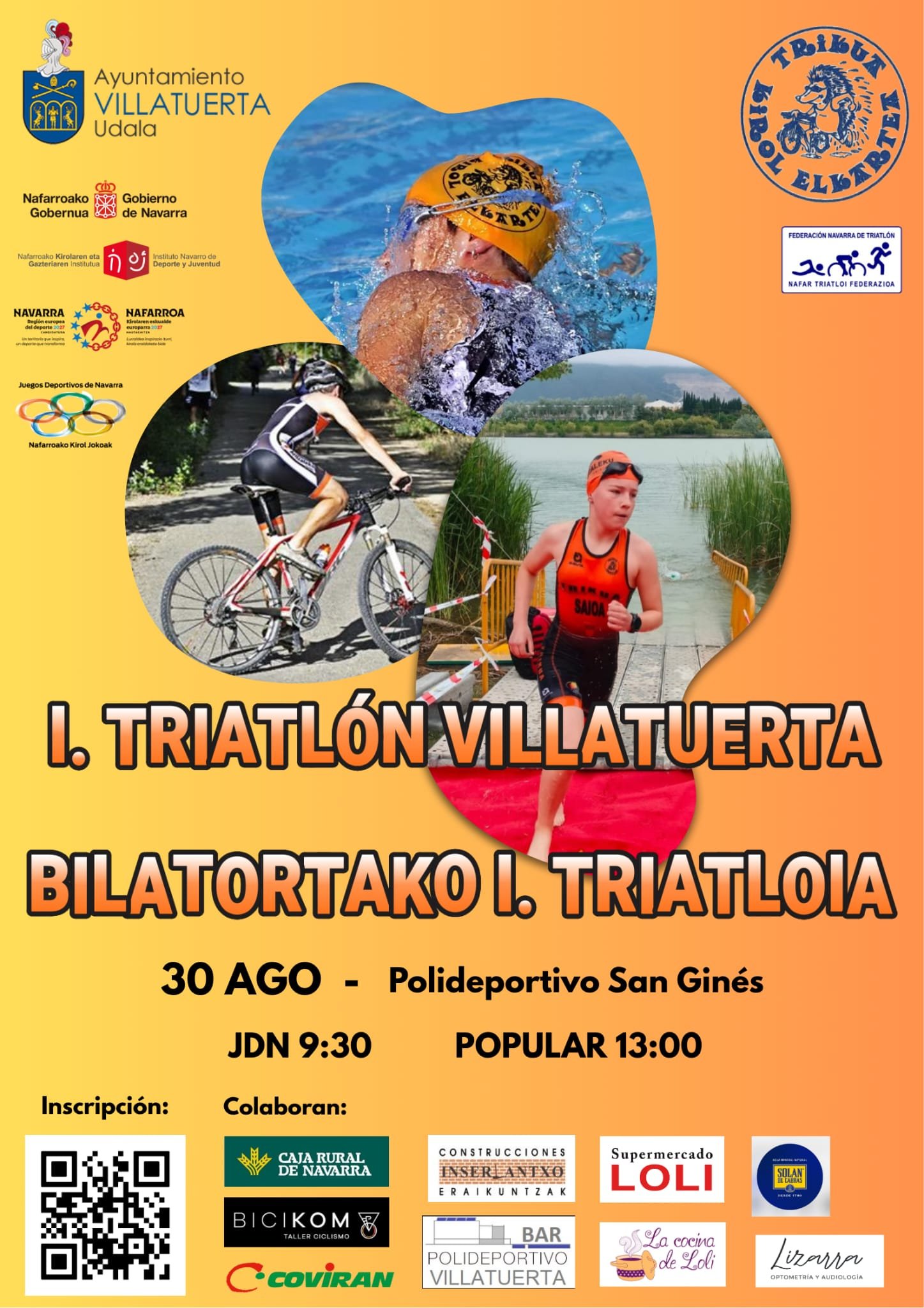 I TRIATLÓN VILLATUERTA JDN (BENJAMIN - JUVENIL)