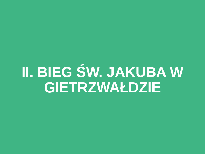 II. Bieg św. Jakuba w Gietrzwałdzie Logo