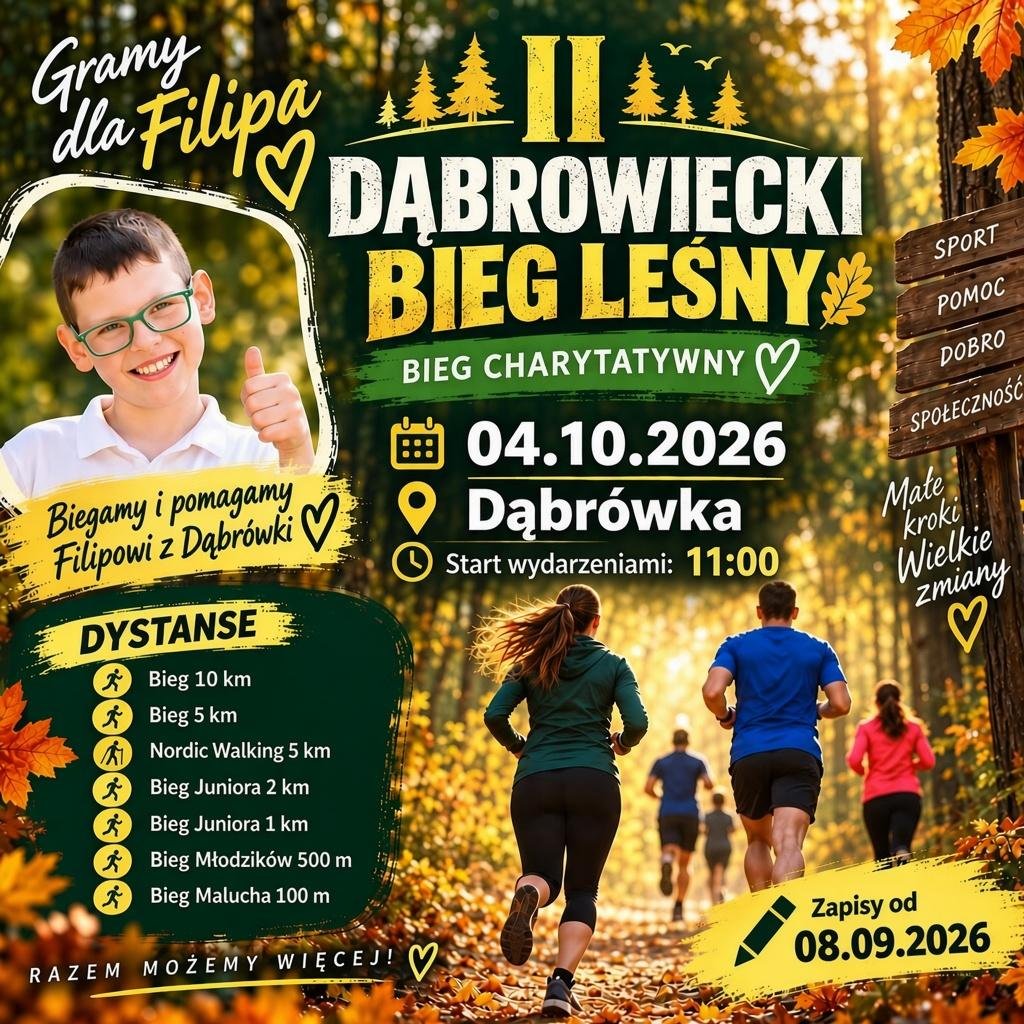 II Dąbrowiecki Bieg Leśny Logo