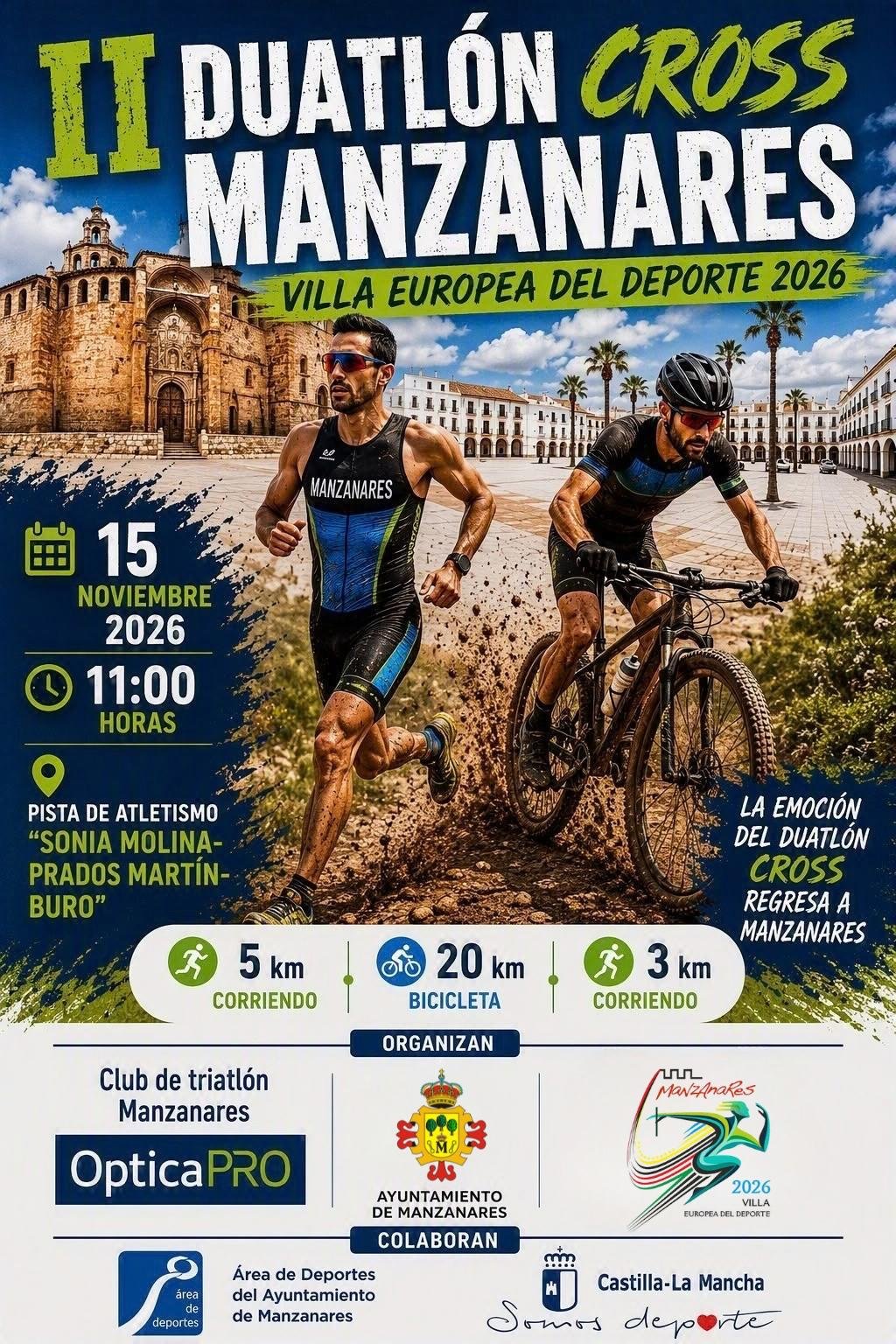 II Duatlón Cross Manzanares - Villa Europea del deporte 2026