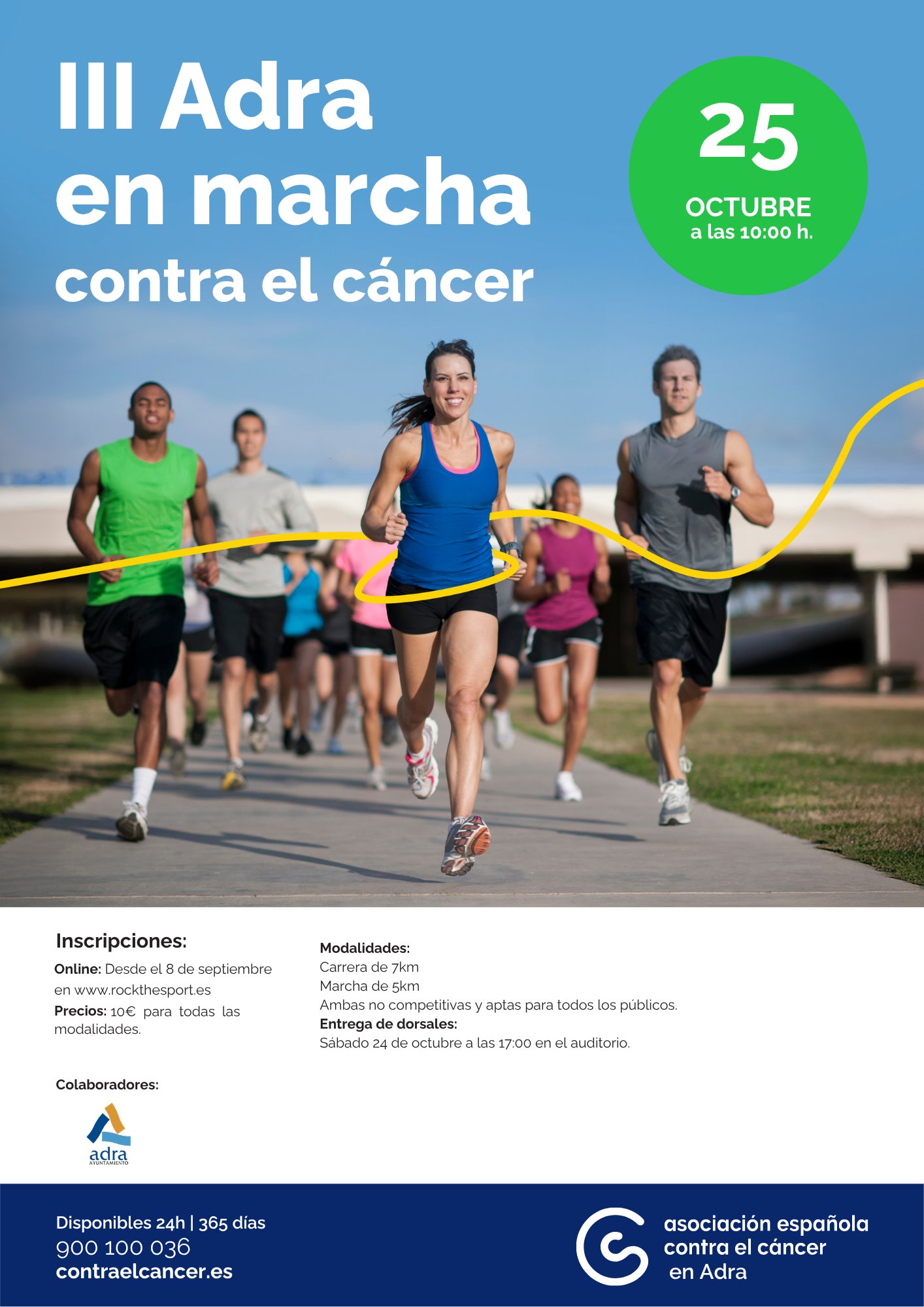 III Adra en Marcha contra el Cáncer Logo