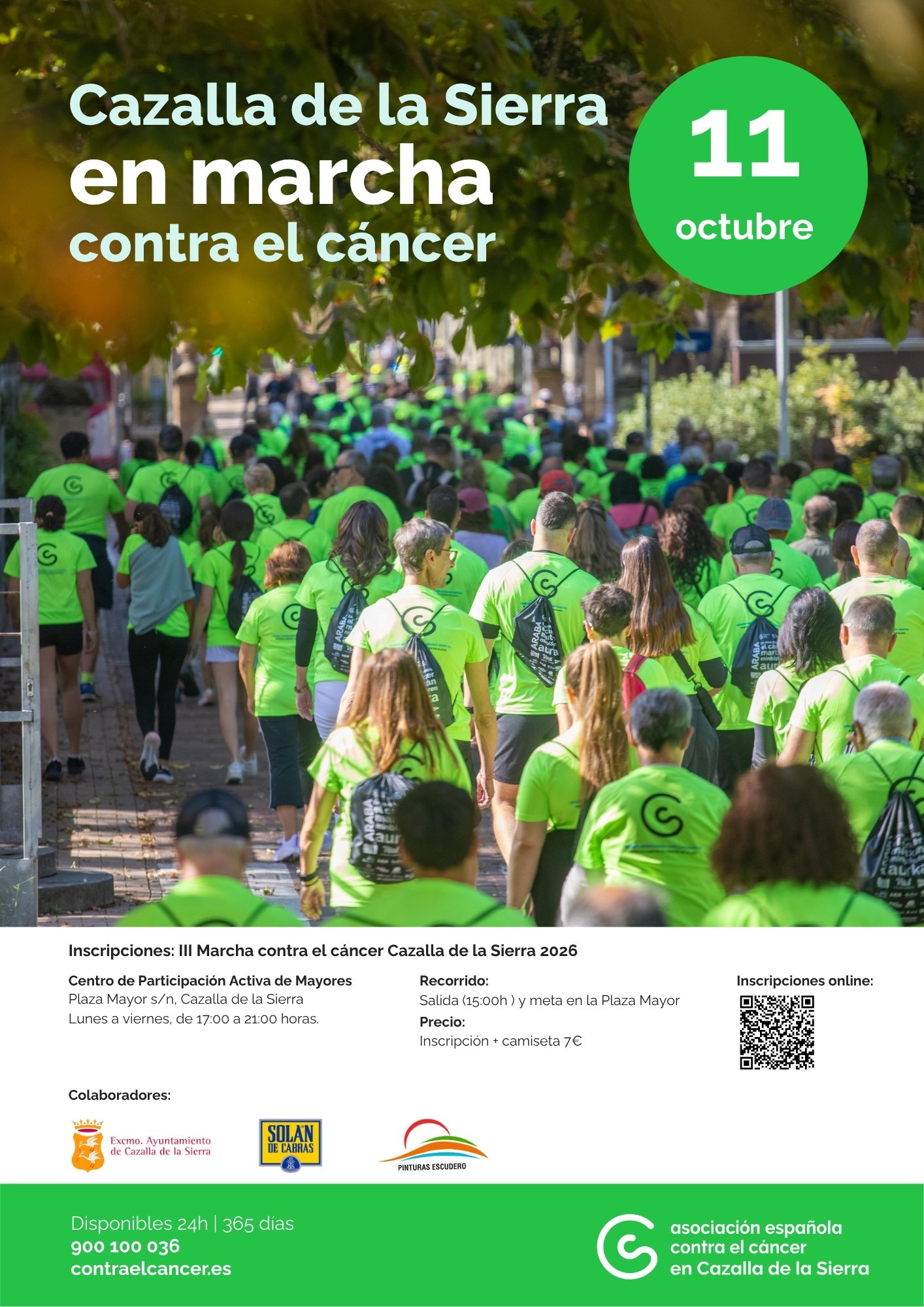 III MARCHA CONTRA EL CÁNCER CAZALLA DE LA SIERRA Logo
