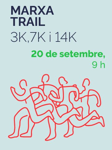 III Marxa - Trail Km contra el càncer Sant Cebrià de Vallalta Logo