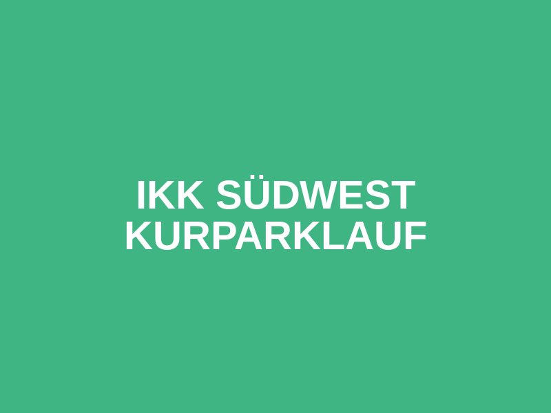 IKK Südwest Kurparklauf