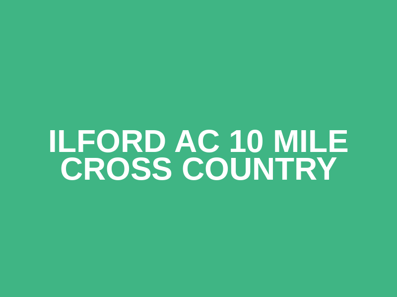 Ilford AC 10 mile Cross Country Logo