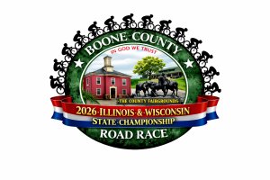 Illinois & Wisconsin Road Race State Championship - Boone County Road Race Logo
