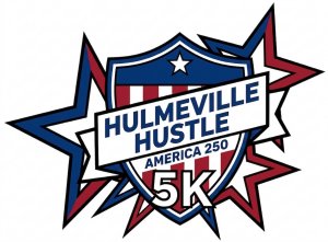 Hulmeville Hustle 5K Logo