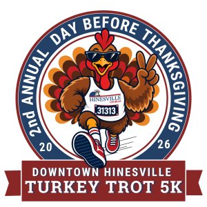 City of Hinesville Day Before Thanksgiving Turkey Trot 5K Logo