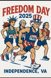 Independence Freedom Day 5k/ Down Hill Mile