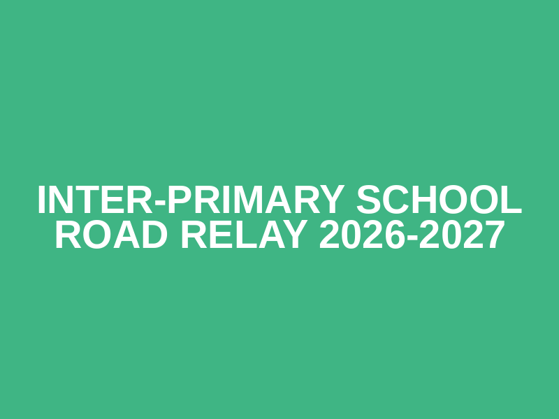 Inter-Primary School Road Relay 2026-2027 Logo