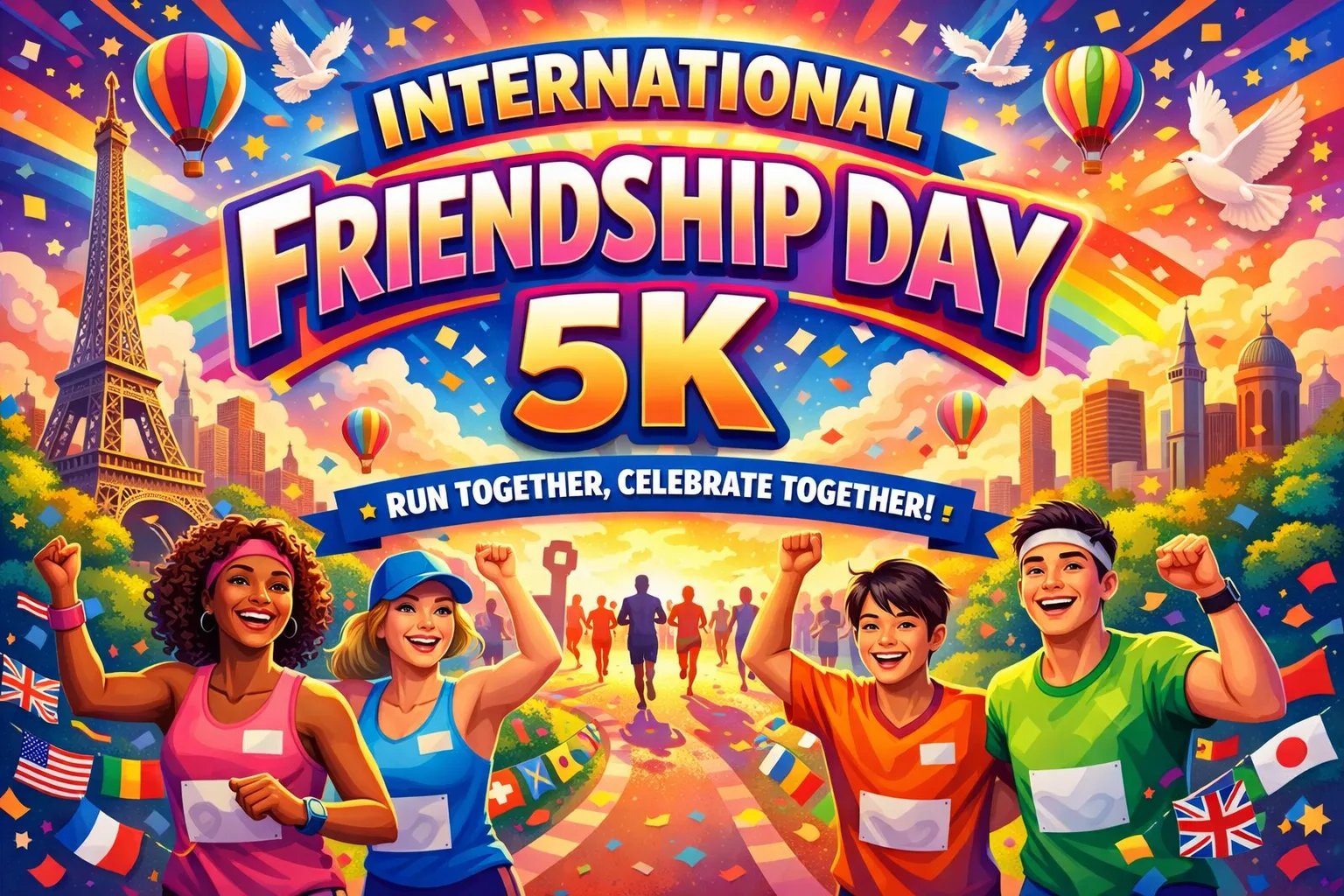 International Friendship Day 5k Logo
