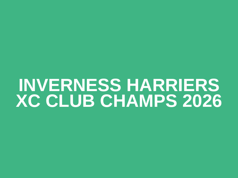 Inverness Harriers XC Club Champs 2026 Logo