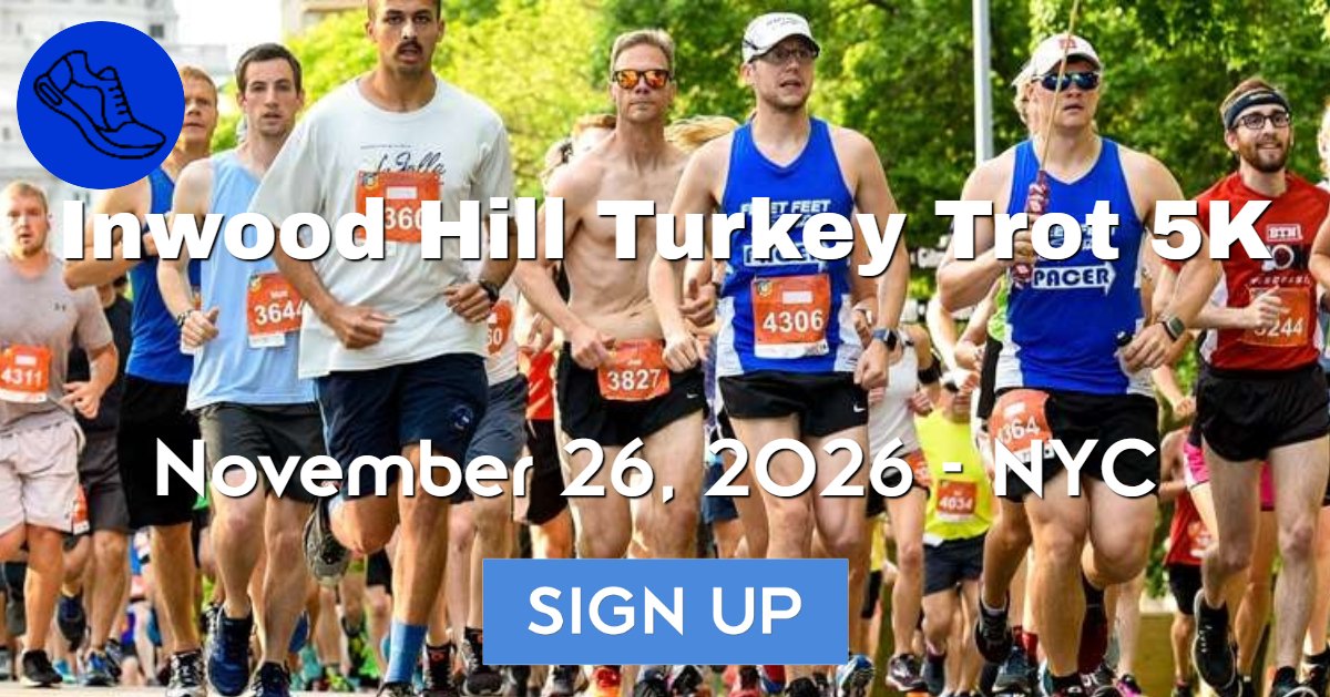 Inwood Hill Turkey Trot 5K Run/Walk 2026 Logo