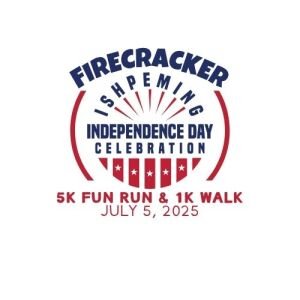 Ishpeming Firecracker 5k Fun Run & 1K Walk Logo