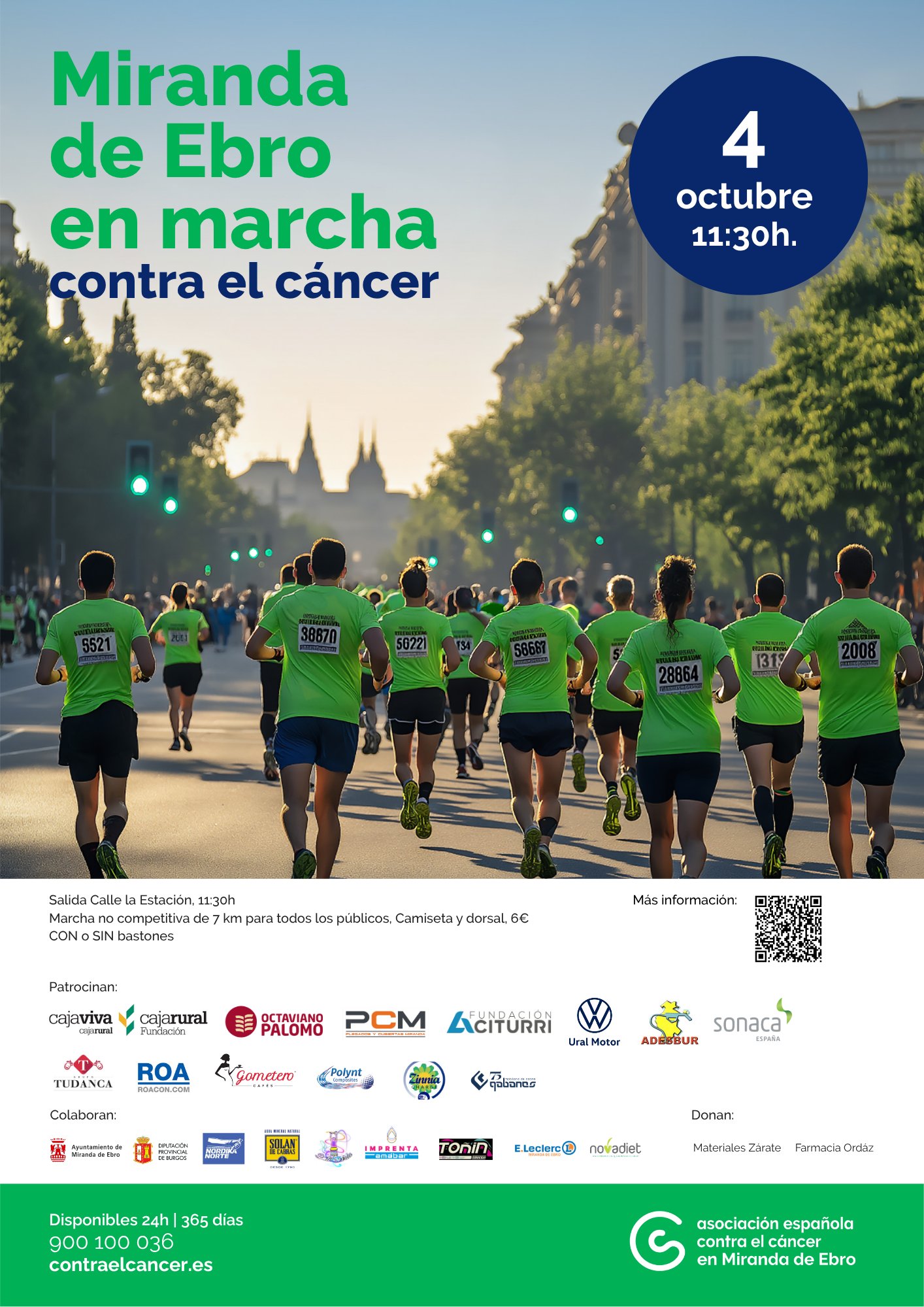IV Marcha Nórdica Miranda de Ebro Contra el Cáncer
