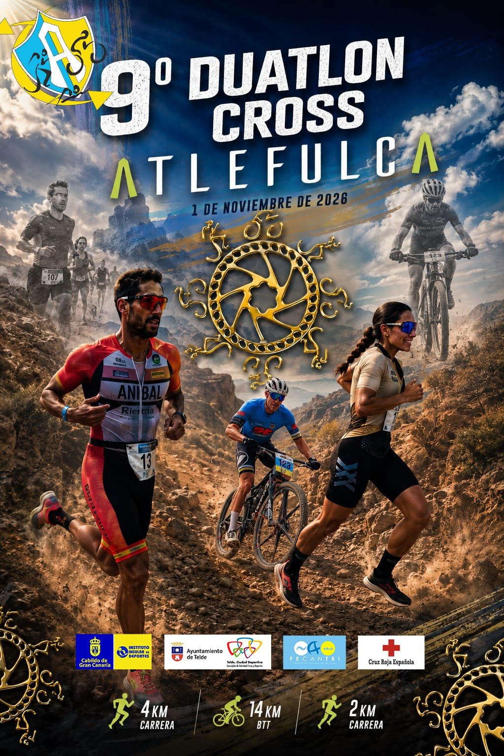 IX DUATLON CROSS ATLEFULCA Logo