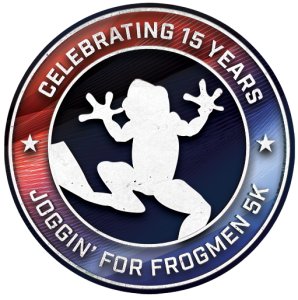 Joggin' for Frogmen - Raleigh, North Carolina Logo