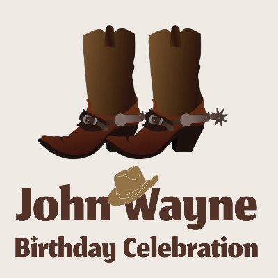 John Wayne Birthday Celebration 5K Run/Walk Logo