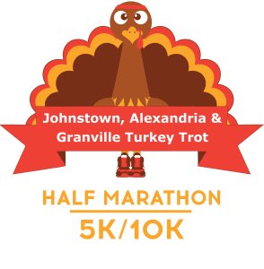 Johnstown, Alexandria & Granville Turkey Trot Logo