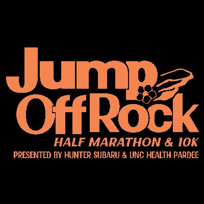 Jump Off Rock Half Marathon and 10k Logo