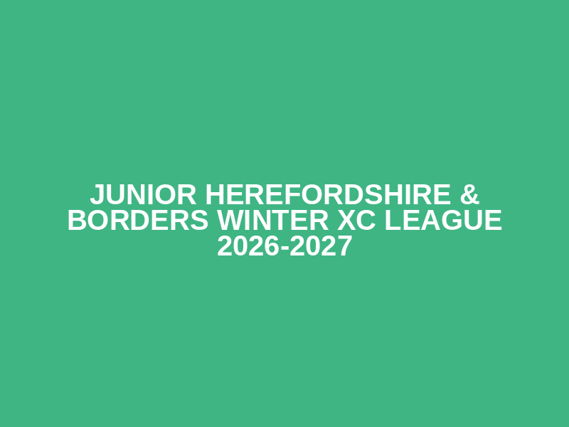 Junior Herefordshire & Borders Winter XC League 2026-2027 Logo