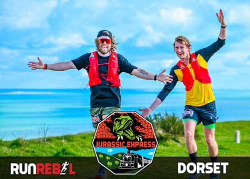 Jurassic Express Trail Run 2027 (Swanage to Corfe Castle) Logo
