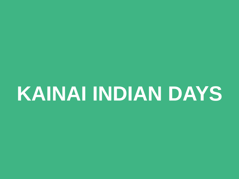 Kainai Indian Days Logo