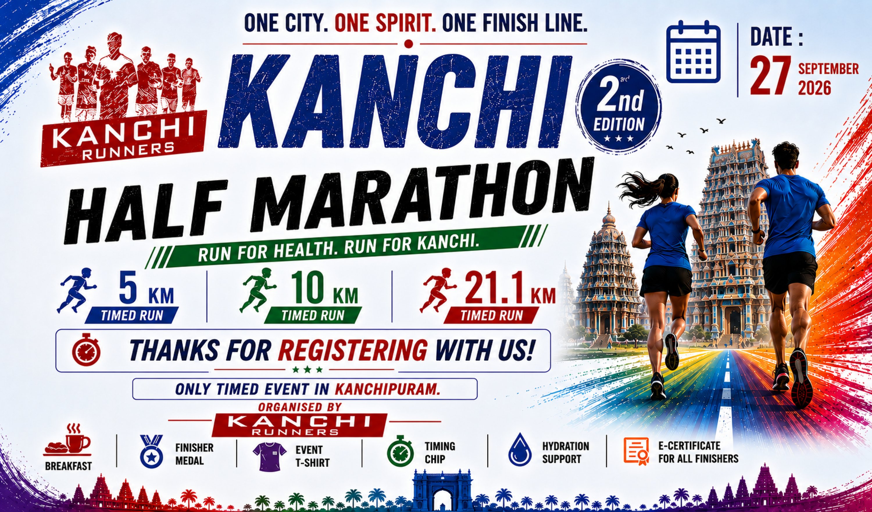 Kanchi Runners Half Marathon 2026 Logo