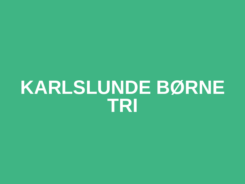 Karlslunde Børne Tri Logo