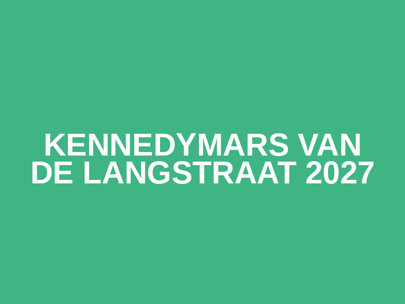 Kennedymars van De Langstraat 2027 Logo
