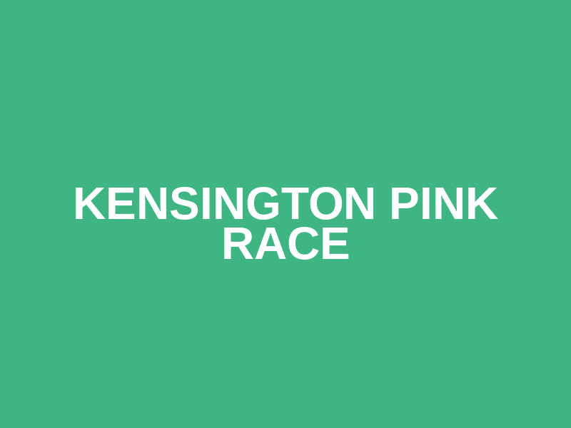 Kensington Pink Race Logo