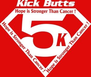 Kick Butts 5K Hope Is Stronger Than Cancer Logo