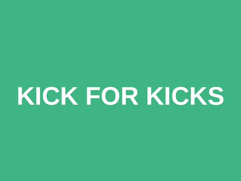 Kick for Kicks Logo