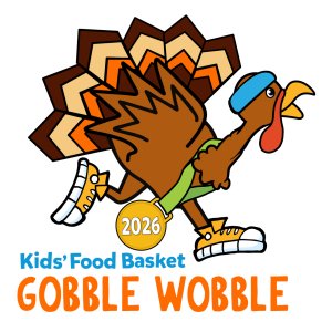 Kids' Food Basket 21st Annual Gobble Wobble 5k Run & Walk Logo