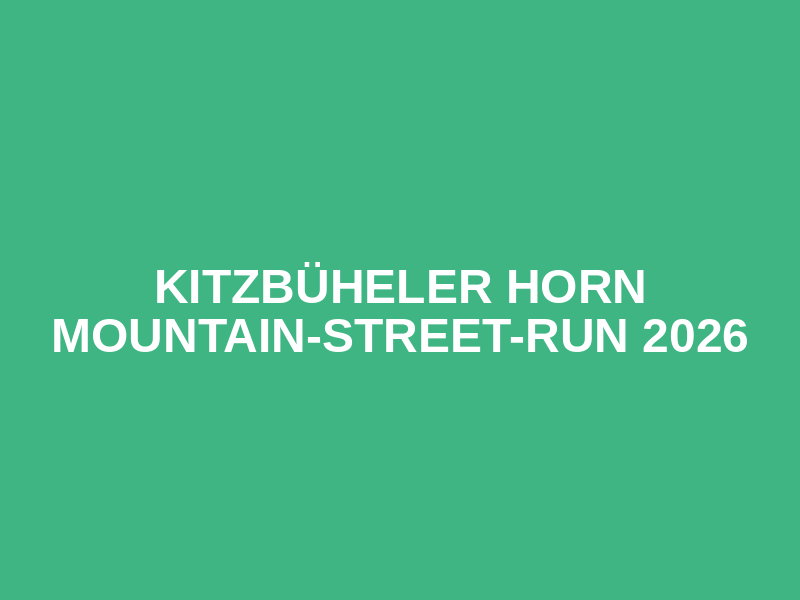 Kitzbüheler Horn Mountain-Street-Run 2026 Logo