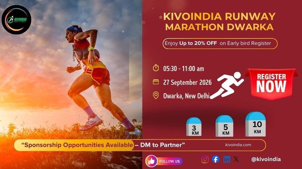 KivoIndia Runway Marathon Dwarka 2026