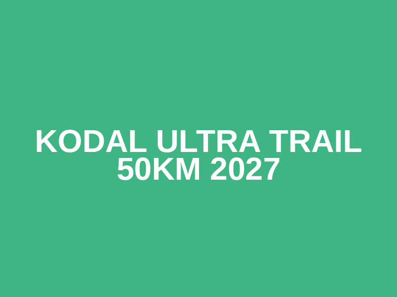 Kodal Ultra Trail 50km 2027 Logo
