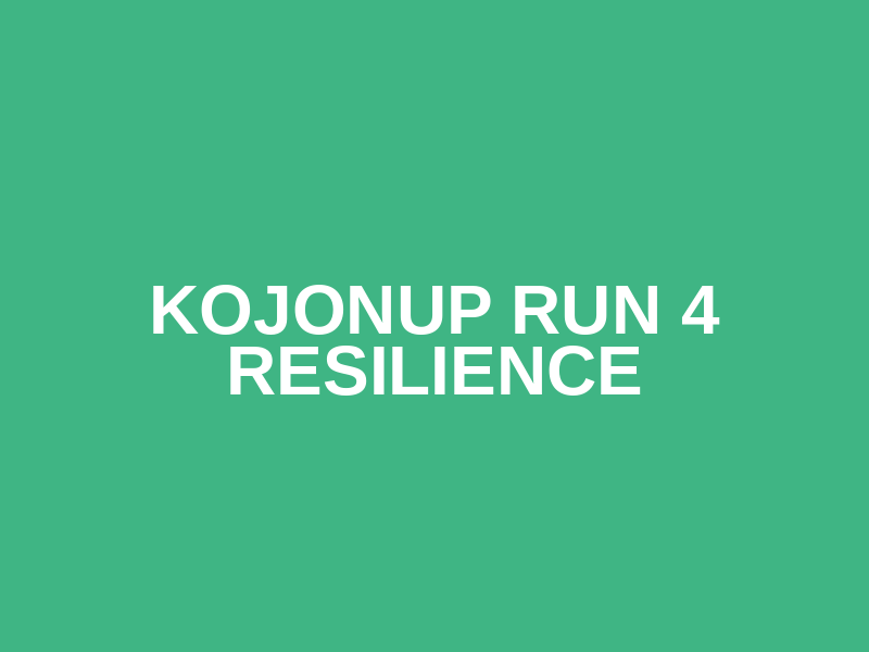 Kojonup Run 4 Resilience Logo