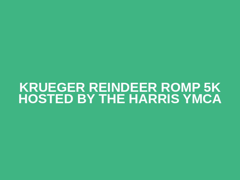 Krueger Reindeer Romp 5K Hosted by the Harris YMCA Logo