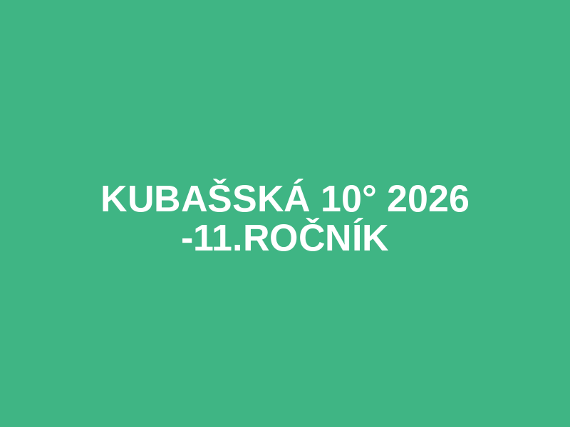 Kubašská 10° 2026 -11.ročník Logo
