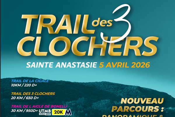 La Course des 3 Clochers -  Sainte Anastasie Logo