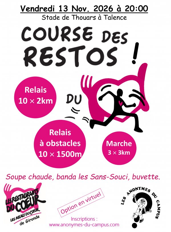 La Course des Restos du Coeur Logo