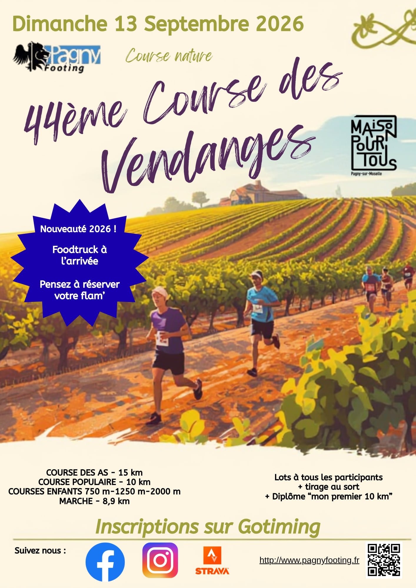La course des vendanges Logo