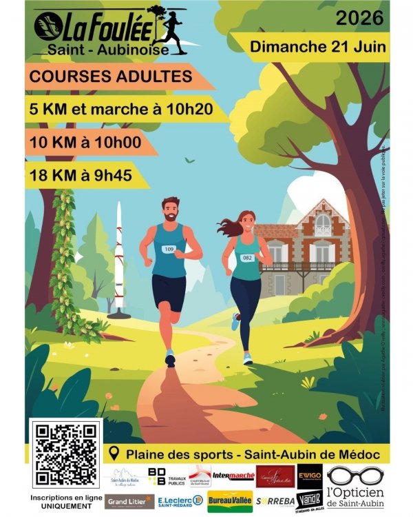 La Foulée Saint Aubinoise Logo
