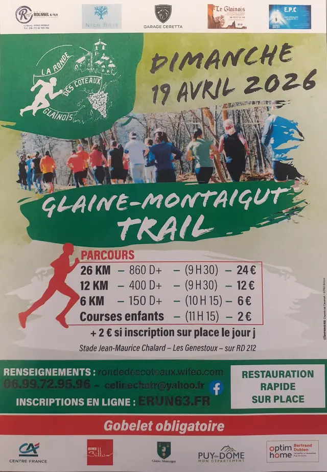 La Ronde des Coteaux Glainois Logo